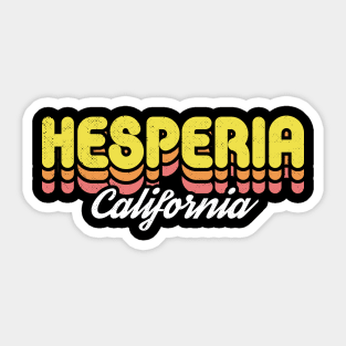 Retro Hesperia California Sticker